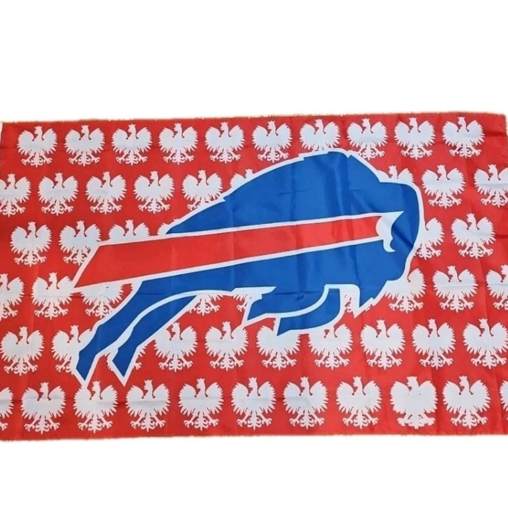 Polish Falcon Buffalo Bills Flag 3' X 5' Flag NEW - Picture 3 of 3